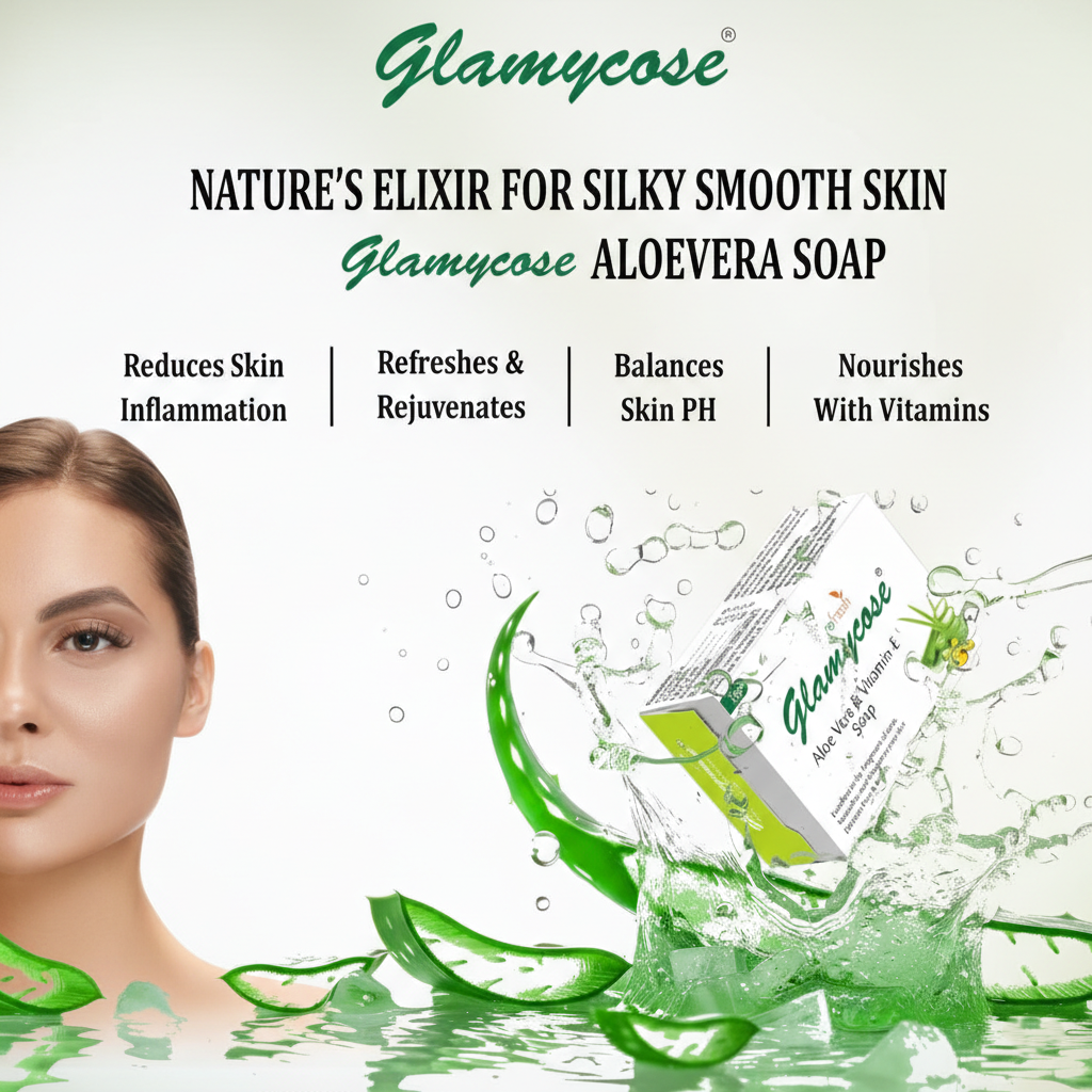 Glamycose Aloevera & Vitamin-E soap